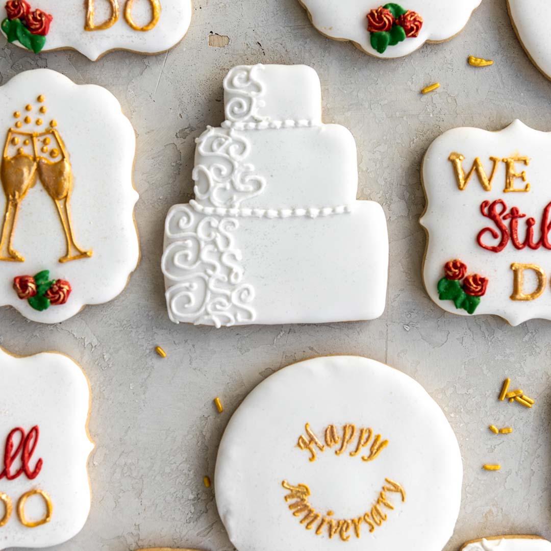 Anniversary Decorated Cookie Set