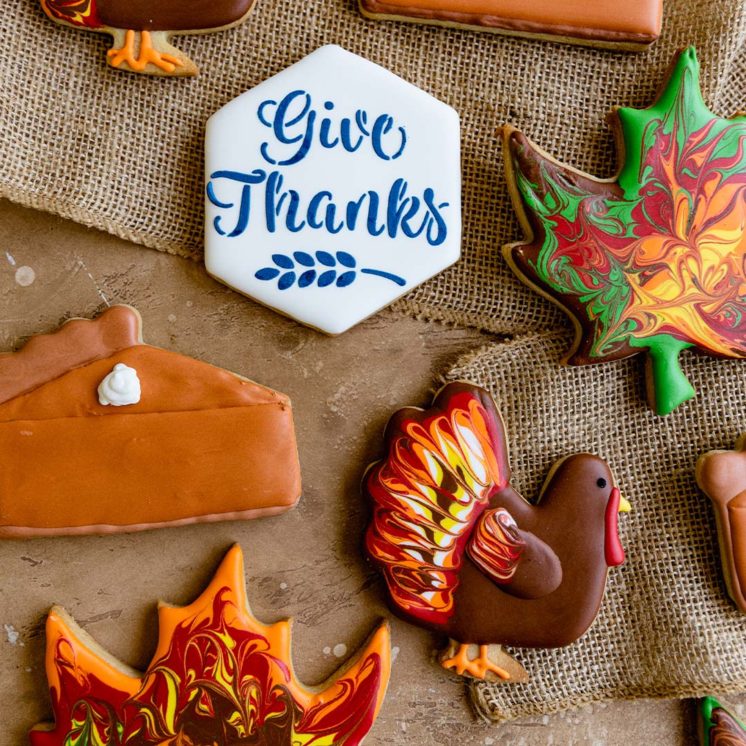 Thanksgiving Decorated Cookie Set