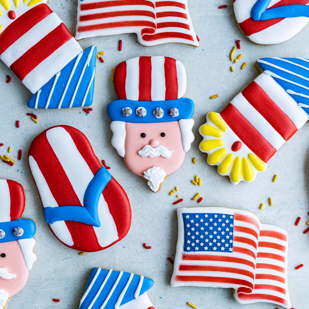 4th of July Decorated Cookie Set