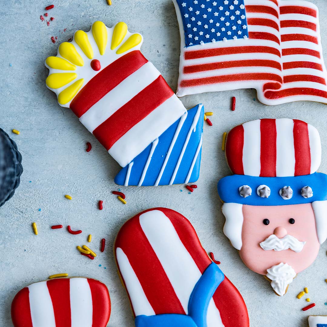 4th of July Decorated Cookie Set