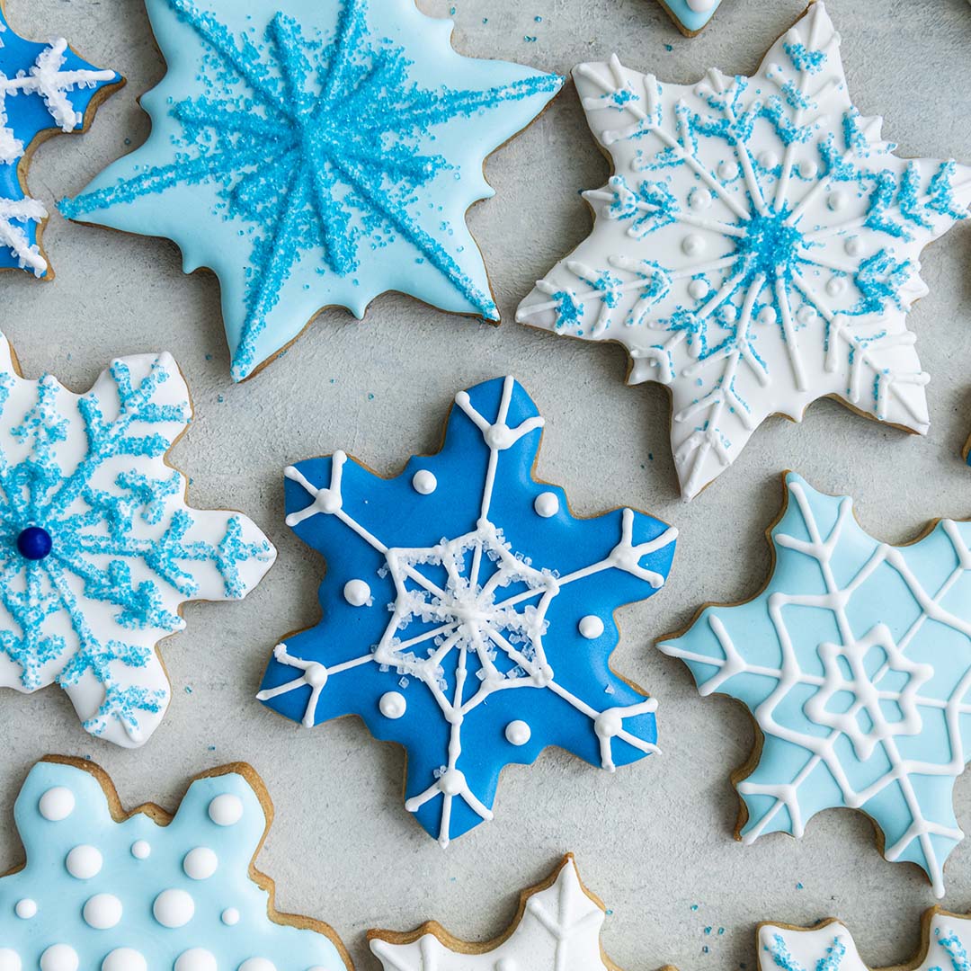Snowflake Decorated Cookie Set