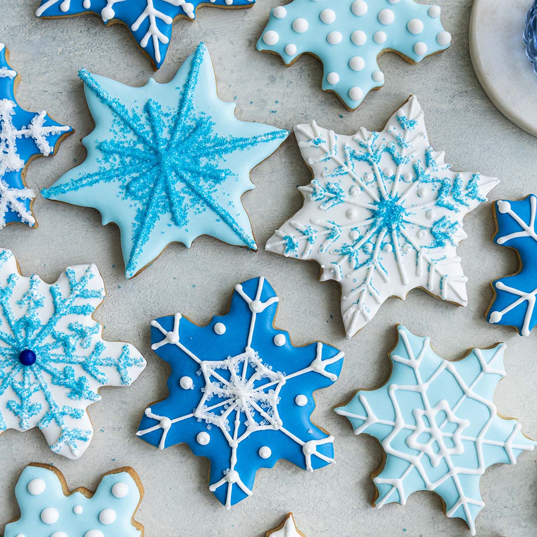 Snowflake Decorated Cookie Set
