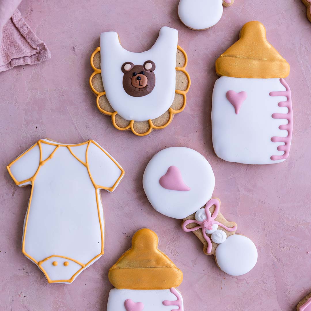 Baby Shower Decorated Cookie Set