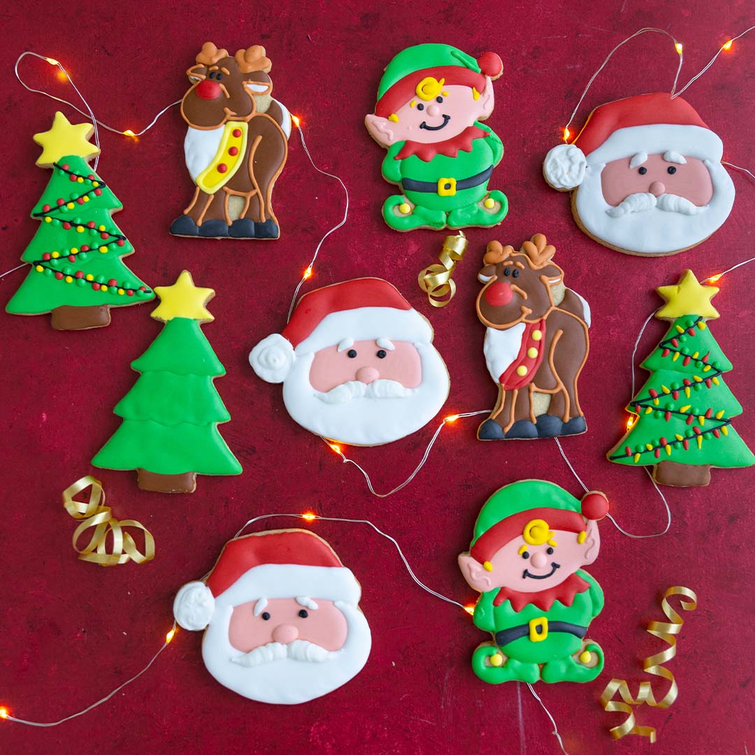 Christmas Decorated Cookie Set